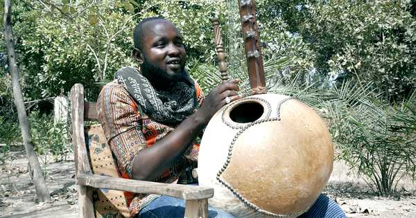 Mafu Conteh, kora virtuoso from The Gambia