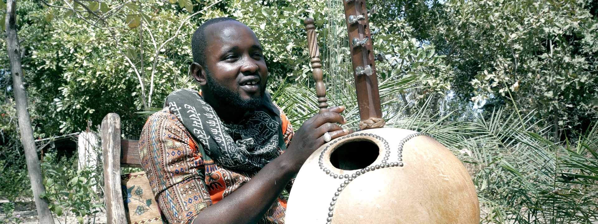 Mafu Conteh, kora virtuoso from The Gambia